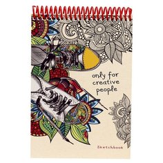 Скетчбук А5,80л,спираль,обл.целлюл.карт,жест.подлож.ЦВЕТНЫЕ КЕДЫ 80-9220 2 штуки Проф Пресс