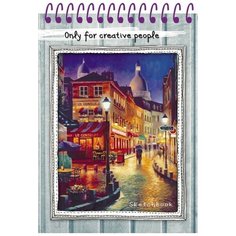 Скетчбук А5,80л,спираль,обл.целлюл.карт,жест.подлож.ПАСМУРНЫЙ ВЕЧЕР 80-9207 2 штуки Проф Пресс