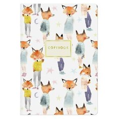 Тетрадь общая А5,40л,кл,скрепка Bruno Visconti ЛИСЫ 7-40-117 2 штуки