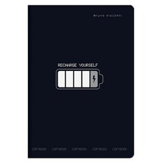 Тетрадь общая А5,40л,кл,скрепк Bruno Visconti RECHARGE YOURSELF 7-40-001/87 2 штуки