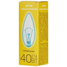 Электрическая лампа СТАРТ свеча/прозрачная 40W E14 5 штук Start