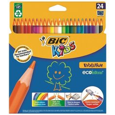 Карандаши цветные 24цв 6-гран Bic 829733