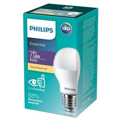 Лампа светодиодная Philips ESS LED Bulb 7W E27 3000K 230V 1CT 2 штуки
