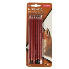 Карандаши цветные Derwent Drawing 6цв в блистере, 700476