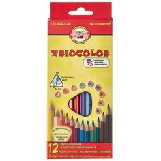 Карандаши цветные 12цв 3-гран Koh-I-Noor Triocolor 3132/12