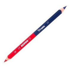 Карандаши цветные 2цв 3-гран,двустор Kores JUMBO 94851 3 штуки