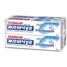Зубная паста Новый Жемчуг Отбеливающая, 100 мл, 4 шт.