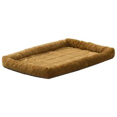 Лежак для собак и кошек Midwest QuietTime Faux Fur Deluxe Bolster 107х66 см cinnamon