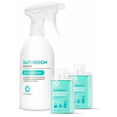 DUTYBOX Сет очиститель керамики и сантехники Bathroom капсула концентрат 2 шт + бутылка, 3 шт.