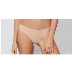 Laete Трусы слипы бесшовные с низкой посадкой, размер XL(50), бежевый