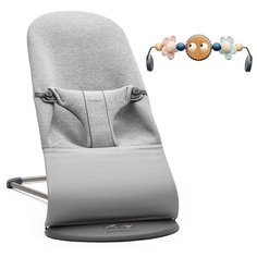 Шезлонг BabyBjorn Bliss 3D Jersey (набор) light grey