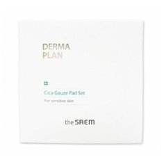 Пады очищающие для чувствительной кожи The Saem Derma Plan Cica Gauze Pad Set