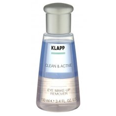 Klapp двухфазное средство для снятия макияжа с глаз Clean & Active Eye Make-Up Remover, 100 мл