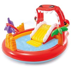 Игровой центр Intex Happy Dino (57163) красный/желтый