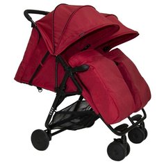 Прогулочная коляска для двойни Cozy Smart Duo, red melange