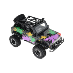 Внедорожник Пламенный мотор ПМ 020 сафари (870243/4-6) 1:16 24 см черный/фиолетовый/желтый