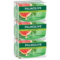 Мыло кусковое Palmolive Натурэль Летний арбуз освежающее, 90 г, 6 шт.