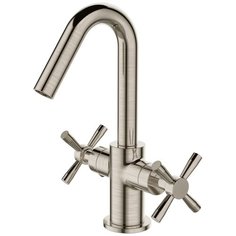 Смеситель для раковины (умывальника) Orange Mia M34-011Ni двухрычажный