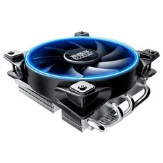 Кулер для процессора PCcooler GI-46U CORONA серебристый/черный/синяя подсветка
