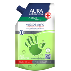 Мыло жидкое Aura Active herb Чайное дерево, 375 мл