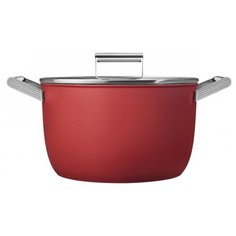 Кастрюля smeg CKFC2611 7.7 л, красный