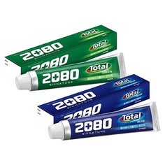Зубная паста 2080 Total Signature Blue и 2080 Total Signature Green Toothpaste, 150гр+150гр