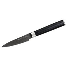 Нож для овощей Samura Mo-V Stonewash, лезвие 9 см, черный
