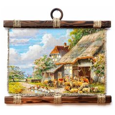 Панно Универсальный Свиток Скотный двор 32х33 см