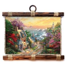 Панно Универсальный Свиток Дорога к маяку 32х33 см