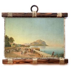 Панно Универсальный Свиток Оживленная набережная 32х33 см