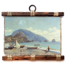 Панно Универсальный Свиток Рыбацкий берег 32х33 см
