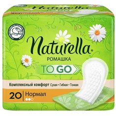 Naturella прокладки ежедневные Camomile Normal To Go, 2 капли, 20 шт.