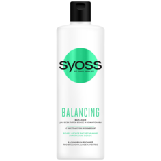 Syoss бальзам Balancing для всех типов волос и кожи головы с экстрактом женьженя, 450 мл