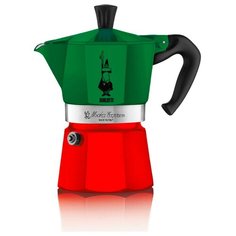 Гейзерная кофеварка Bialetti Moka Express (3 чашки), tricolore