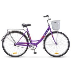 Городской велосипед STELS Navigator 345 28 Z010 (2021) фиолетовый 20" (требует финальной сборки)