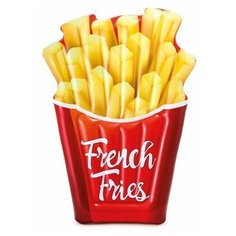 Матрас Intex Картошка фри 132x175 см красный/желтый