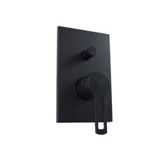 Смеситель для ванны с подключением душа Paffoni Ringo RIN015 color однорычажный встраиваемый черный матовый