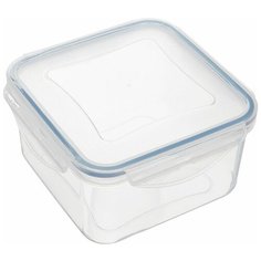 Tescoma Контейнер Freshbox 3 л квадратный, 21.5x21.5 см, голубой/прозрачный