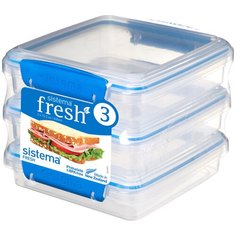 Sistema Набор контейнеров для сэндвичей Fresh 921643, синий