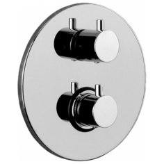 Смеситель для душа Paffoni Light LIQ018CR двухрычажный с термостатом встраиваемый хром