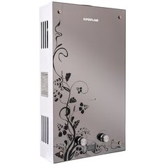 Проточный газовый водонагреватель Superflame SF0120 10L Glass, зеркальное стекло
