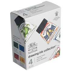 Winsor & Newton Набор туши художественной 4 цвета х 14 мл (1090105)