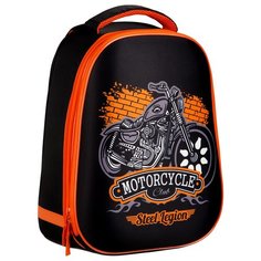 ArtSpace Ранец School Friend "Moto", черный/оранжевый