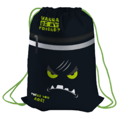 Berlingo Мешок для обуви Scary face (MS09353) черный/зеленый