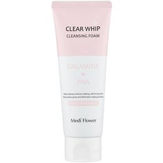 Medi Flower пенка для умывания с каламином и PHA кислотами Clear Whip Cleansing Foam Calamine, 120 мл
