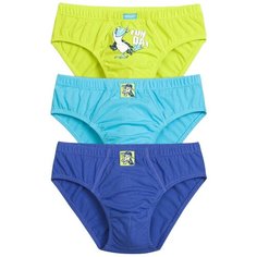 Трусы Pelican 3 шт., размер 6, зеленый/голубой/синий(12/9/41)
