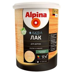 Лак Alpina Аква для дерева шелковисто-матовый полиакриловый бесцветный 0.9 л