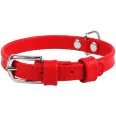 Ошейник COLLAR Glamour без украшений 3270 27-36 см красный