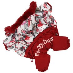 Комбинезон для собак ForMyDogs FW863-2020 F красный