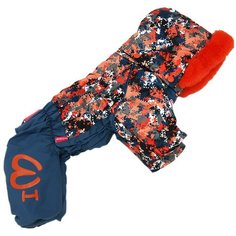 Комбинезон для собак ForMyDogs FW843-2020 M синий/оранжевый